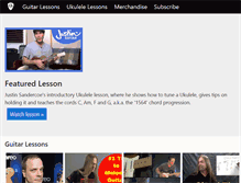 Tablet Screenshot of guitarstreams.com